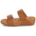 Schoenen Dames Sandalen / Open schoenen FitFlop Lulu Adjustable Leather Slides Bruin / Camel