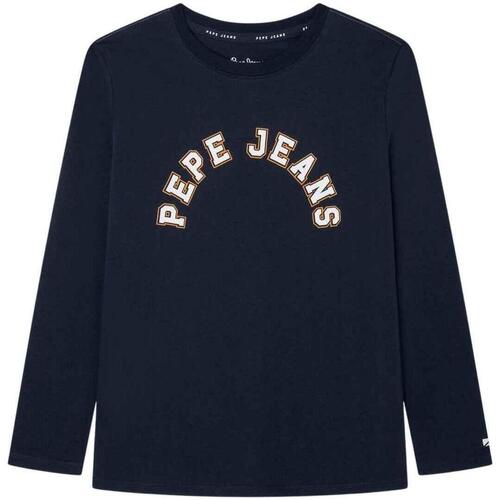 Textiel Jongens T-shirts & Polo’s Pepe jeans  Blauw