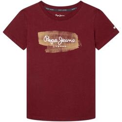 Textiel Jongens T-shirts & Polo’s Pepe jeans  Rood