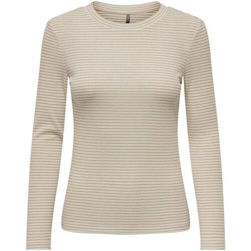 Textiel Dames T-shirts & Polo’s Only  Beige