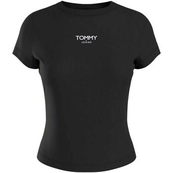 Textiel Dames T-shirts & Polo’s Tommy Jeans  Zwart