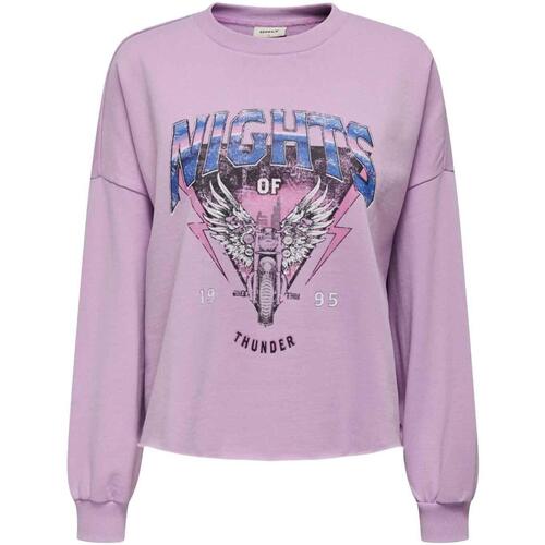 Textiel Dames Sweaters / Sweatshirts Only  Violet