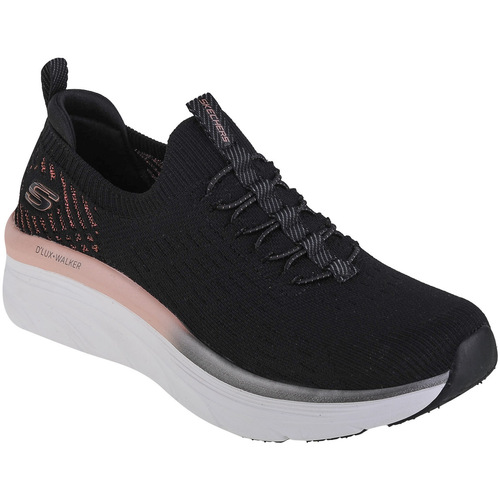 Schoenen Dames Lage sneakers Skechers D'Lux Walker Let It Glow Zwart