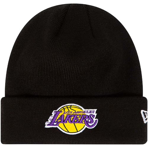 Accessoires Heren Muts New-Era Essential Cuff Beanie Los Angeles Lakers Hat Zwart