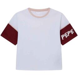 Textiel Meisjes T-shirts & Polo’s Pepe jeans  Wit