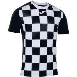 Textiel Heren T-shirts korte mouwen Joma Flag II Tee Zwart