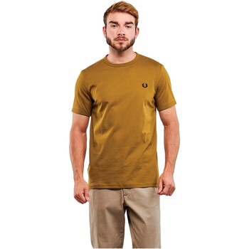 Textiel Heren T-shirts korte mouwen Fred Perry CAMISETA HOMBRE   M3519 Bruin
