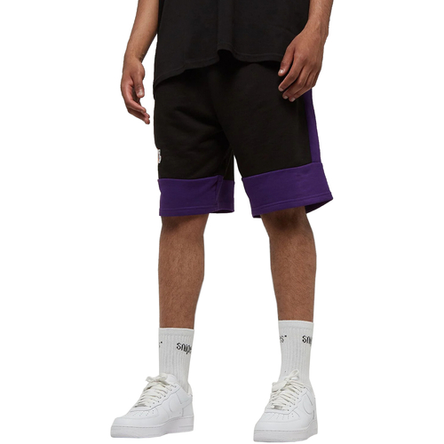 Textiel Heren Korte broeken New-Era NBA Colour Block Short Lakers Zwart