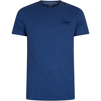 Textiel Heren T-shirts korte mouwen Superdry Vintage logo geborduurd T-shirt Blauw