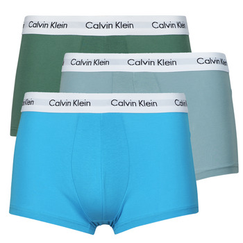 Ondergoed Heren Boxershorts Calvin Klein Jeans LOW RISE TRUNK X3 Blauw / Grijs / Blauw