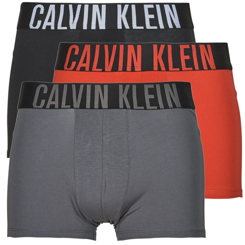 Ondergoed Heren Boxershorts Calvin Klein Jeans TRUNK 3PK X3 Rood / Zwart / Grijs