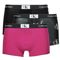 Ondergoed Heren Boxershorts Calvin Klein Jeans TRUNK 3PK X3 Zwart / Zwart / Violet
