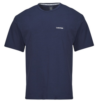 Textiel Heren T-shirts korte mouwen Calvin Klein Jeans S/S CREW NECK Marine