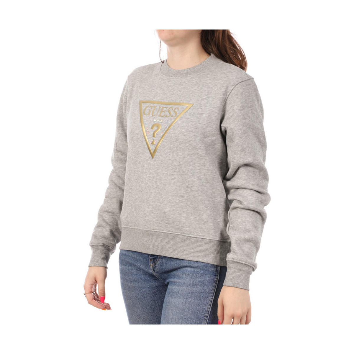 Textiel Dames Sweaters / Sweatshirts Guess  Grijs