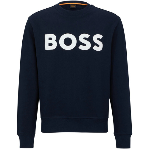 Textiel Heren Sweaters / Sweatshirts BOSS Trui Logo Navy Blauw