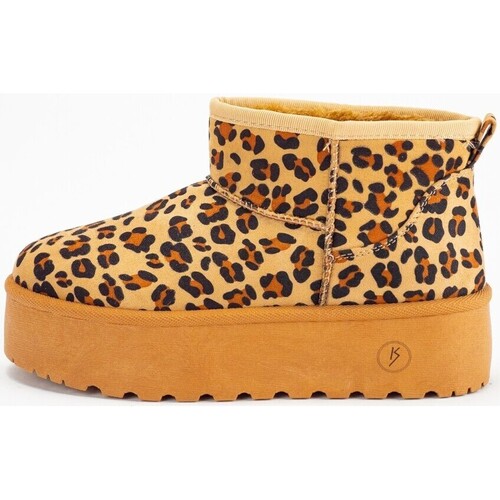 Schoenen Dames Laarzen Keslem Botas  en color leopardo para Other