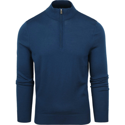 Textiel Heren Sweaters / Sweatshirts Suitable Merino Half Zip Trui Indigo Blauw Blauw