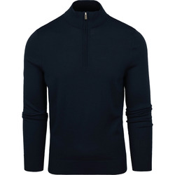 Textiel Heren Sweaters / Sweatshirts Suitable Merino Half Zip Trui Navy Blauw