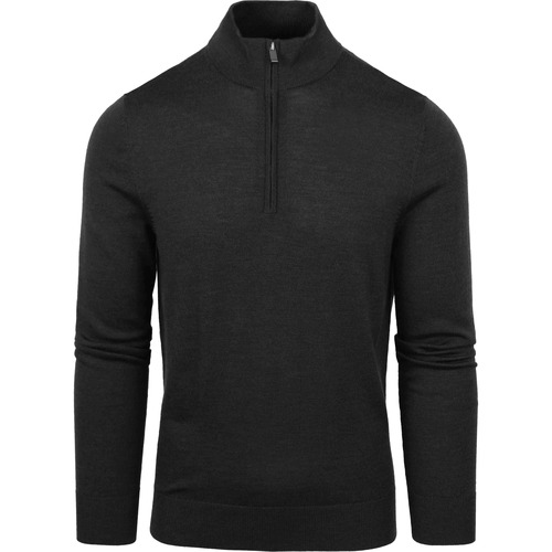 Textiel Heren Sweaters / Sweatshirts Suitable Merino Half Zip Trui Antraciet Grijs