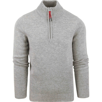 Textiel Heren Sweaters / Sweatshirts New Zealand Auckland NZA Half Zip Trui Ohaeawai Wol Grijs Grijs