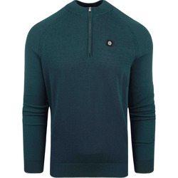 Textiel Heren Sweaters / Sweatshirts Blue Industry Half Zip Trui Donkergroen Groen