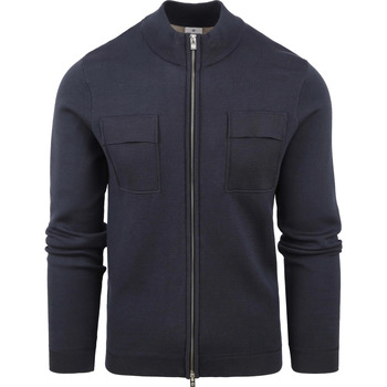 Textiel Heren Sweaters / Sweatshirts Blue Industry Vest Borstzak Navy Blauw