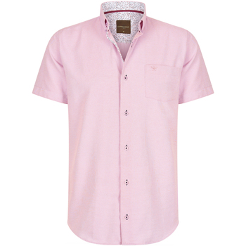 Textiel Dames Overhemden Cappuccino Italia Korte Mouw Roze Roze