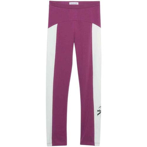 Textiel Meisjes Broeken / Pantalons Calvin Klein Jeans  Violet