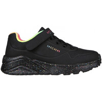 Schoenen Kinderen Running / trail Skechers Uno lite-rainbow specks Zwart