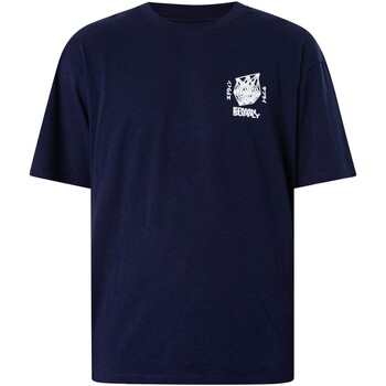 Textiel Heren T-shirts korte mouwen Edwin Bescherm Ya Lunge T-shirt Blauw