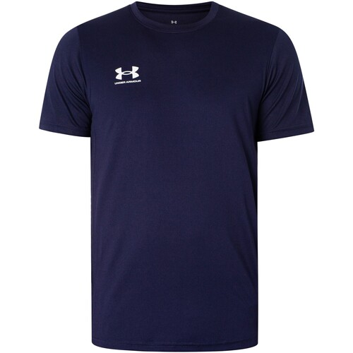 Textiel Heren T-shirts korte mouwen Under Armour Challenger trainingsshirt Blauw