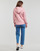 Textiel Dames Sweaters / Sweatshirts Superdry ESSENTIAL LOGO ZIP HOODIE Roze