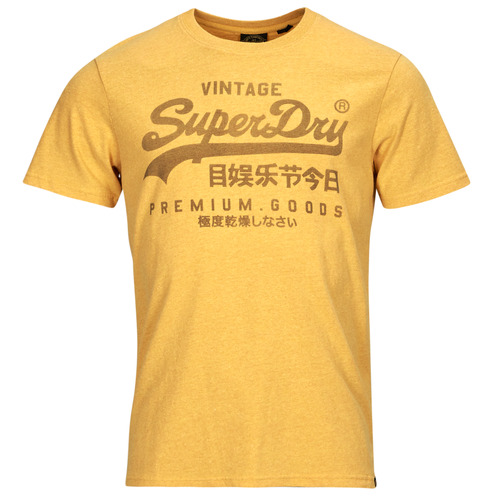 Textiel Heren T-shirts korte mouwen Superdry CLASSIC VL HERITAGE T SHIRT Oranje