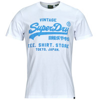 Textiel Heren T-shirts korte mouwen Superdry NEON VL T SHIRT Wit