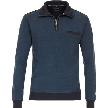 Textiel Heren Sweaters / Sweatshirts Casa Moda Halfzip Trui Mid Blauw Blauw