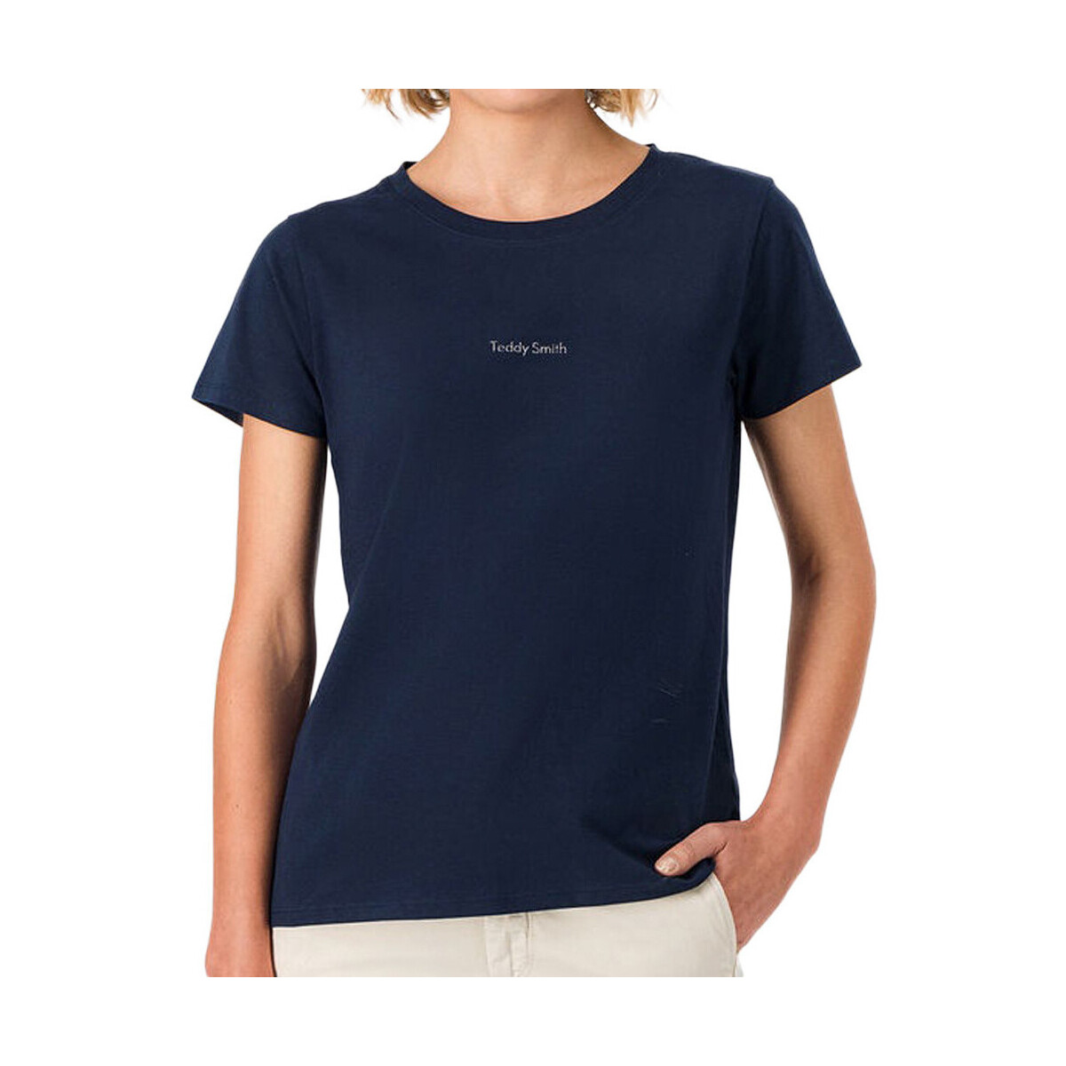 Textiel Dames T-shirts & Polo’s Teddy Smith  Blauw