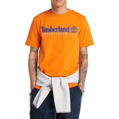 Textiel Heren T-shirts korte mouwen Timberland 221876 Oranje