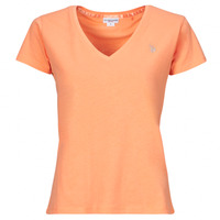 Textiel Dames T-shirts korte mouwen U.S Polo Assn. BELL Oranje