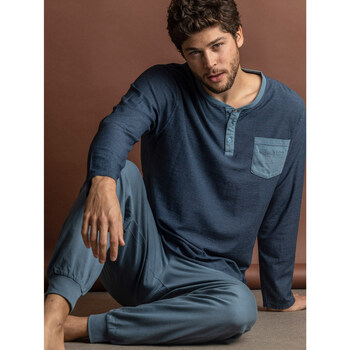 Admas Pyjama broek en top Azure A Antonio Miro Blauw
