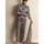 Textiel Heren Pyjama's / nachthemden Admas Pyjamabroek en top met lange mouwen Tartan Bruin