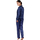 Textiel Dames Pyjama's / nachthemden Admas Pyjama shirt en broek Satin Stripes Blauw