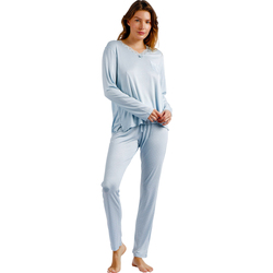 Textiel Dames Pyjama's / nachthemden Admas Pyjama broek en top Soft Secret Blauw