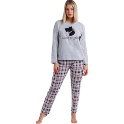 Textiel Dames Pyjama's / nachthemden Admas Pyjama broek en top Loulou GoodNight Grijs