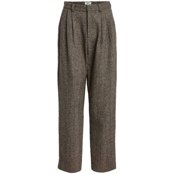 Textiel Dames Broeken / Pantalons Object Trousers Camilla - Java Bruin