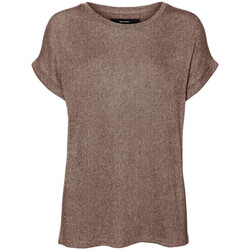 Textiel Dames T-shirts & Polo’s Vero Moda  Bruin