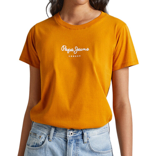 Textiel Dames T-shirts & Polo’s Pepe jeans  Oranje