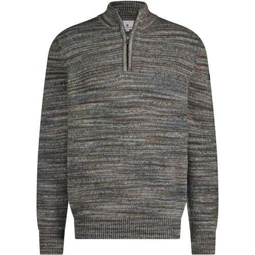 Textiel Heren Sweaters / Sweatshirts State Of Art Half Zip Trui Melange Grijs Grijs