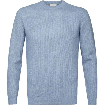 Textiel Heren Sweaters / Sweatshirts Profuomo Trui Wol Lichtblauw Blauw