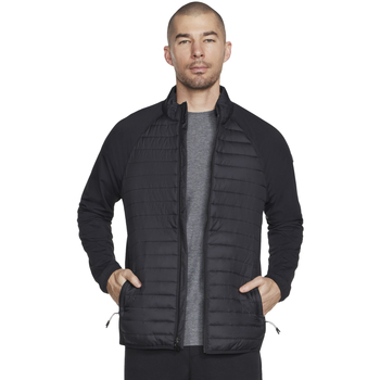 Textiel Heren Parka jassen Skechers GO Shield Hybrid Jacket Zwart
