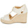Schoenen Dames Sandalen / Open schoenen MICHAEL Michael Kors BERKLEY MID WEDGE Creme